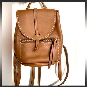 Roots Mini Leather Backpack Bag